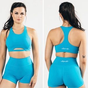 Alphalete Pulse Surge Bra - Pacific Blue - M